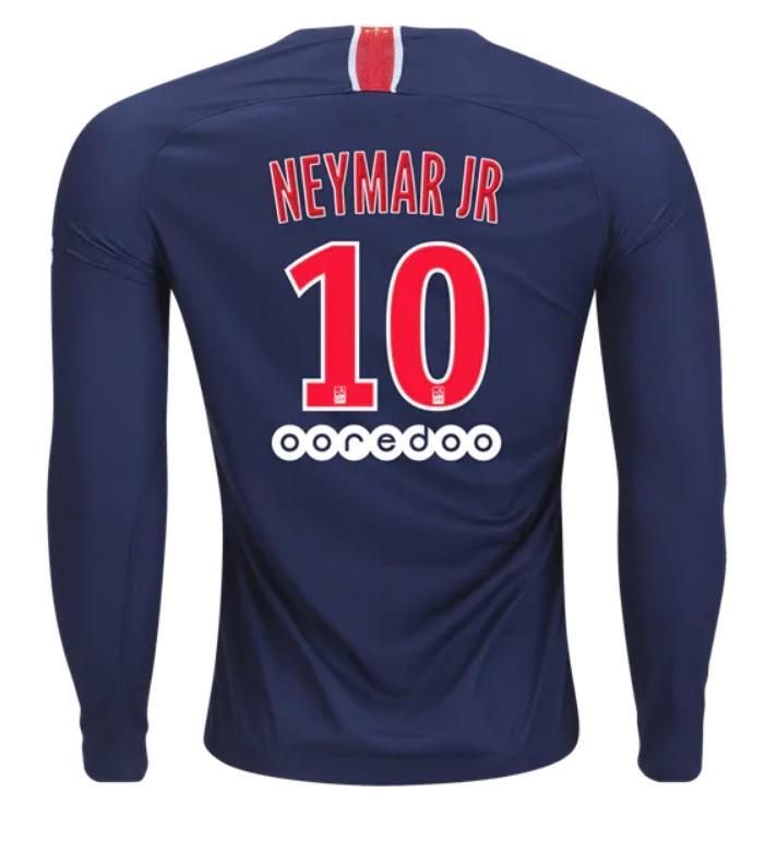 PSG Neymar Jr Long Sleeve Home Jersey 2018/19