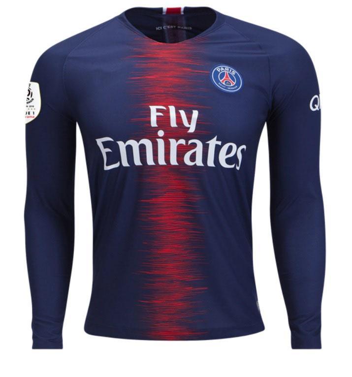 PSG Neymar Jr Long Sleeve Home Jersey 2018/19