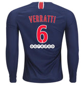 PSG Verratti Long Sleeve Home Jersey 2018/19