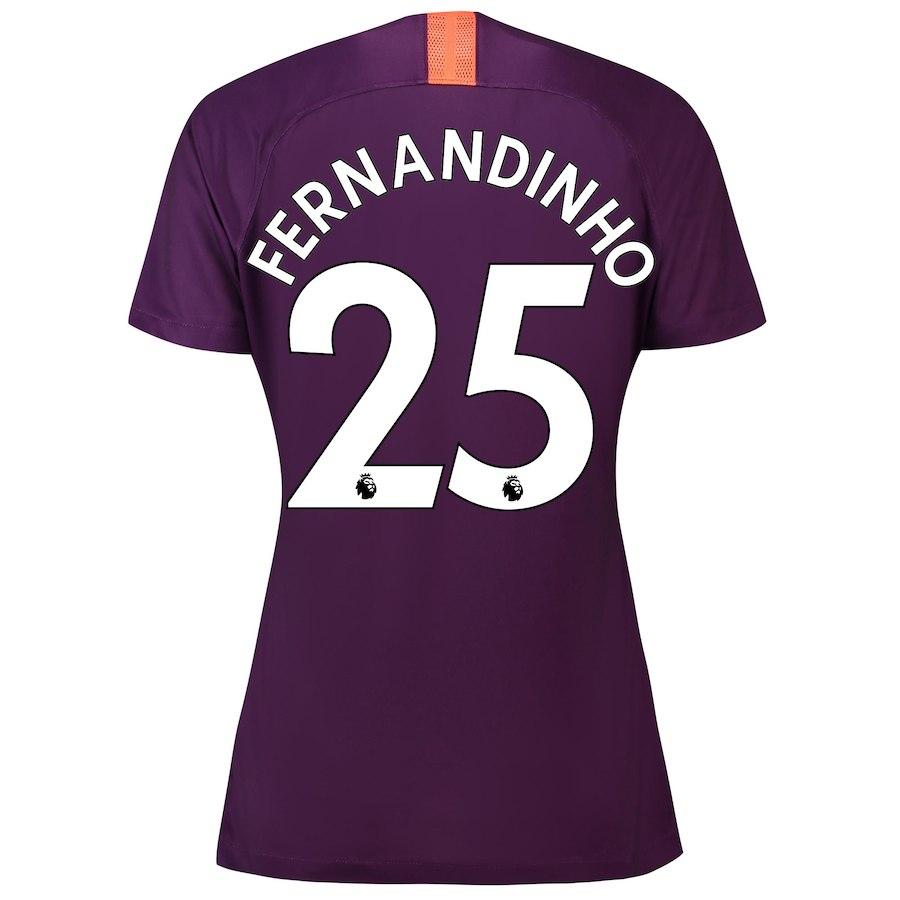 Fernandinho Manchester City Women's 2018/19 Third Player Jersey