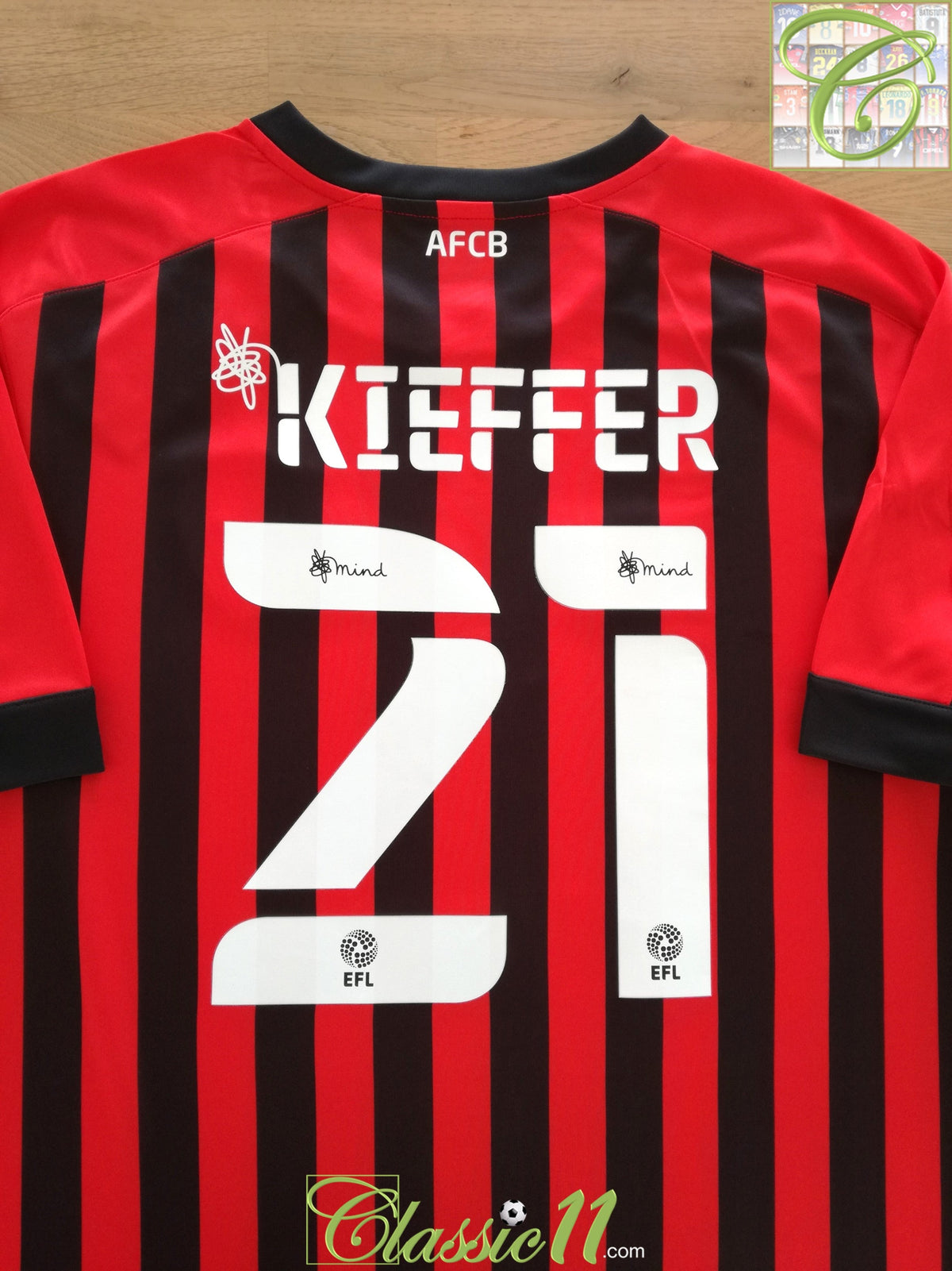 2021/22 Bournemouth Home Football League Shirt Kieffer #21 (XL) *BNWT*