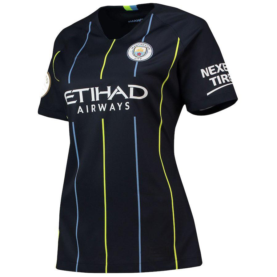 Sergio Aguero Manchester City Women's 2018/19 Away Jersey